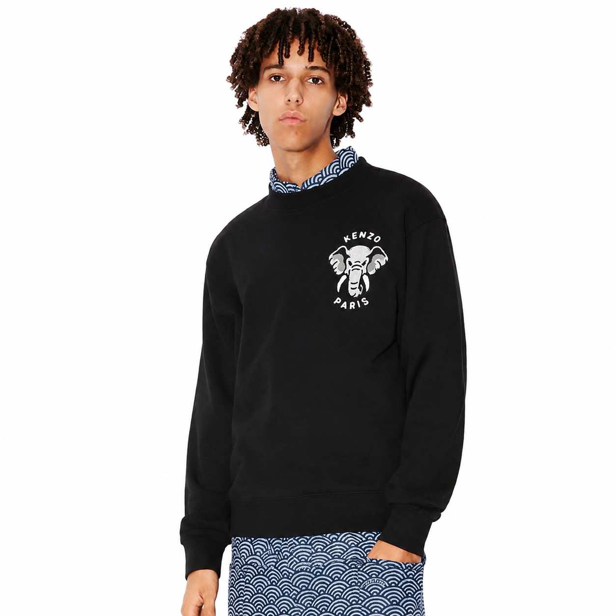 LYS02015 Kenzo 男款大象logo圓領衛衣