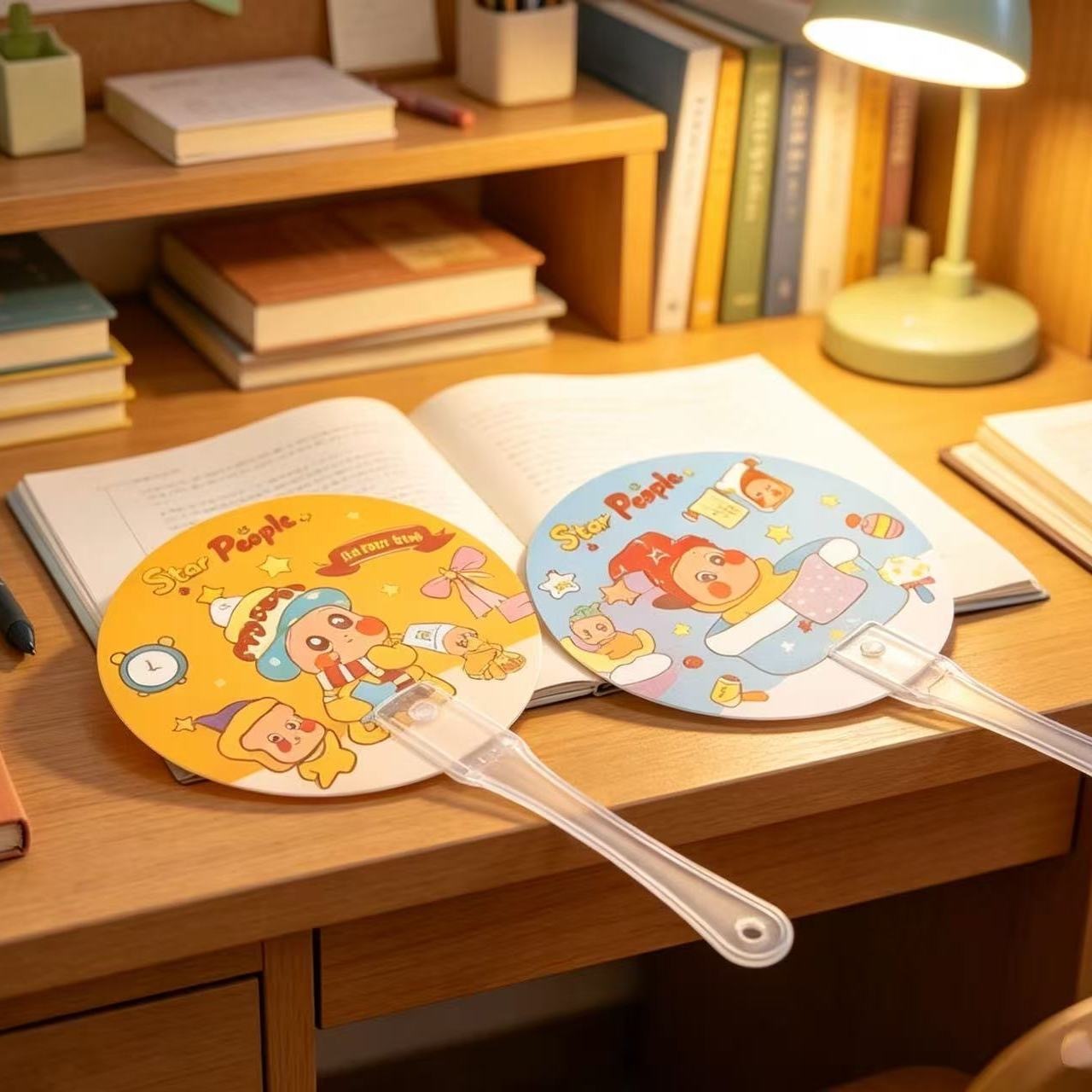 PREORDER 预购 卡通星星人小圆扇子夏季清凉降温 随机