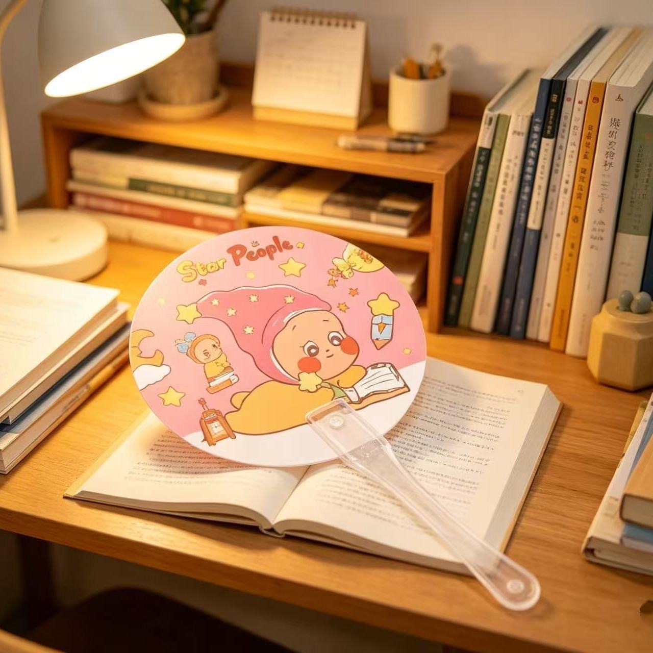 PREORDER 预购 卡通星星人小圆扇子夏季清凉降温 随机