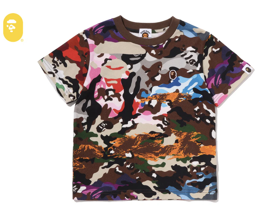 【BAPE童裝】0704發售 HYBRID CAMO ONE POINT TEE