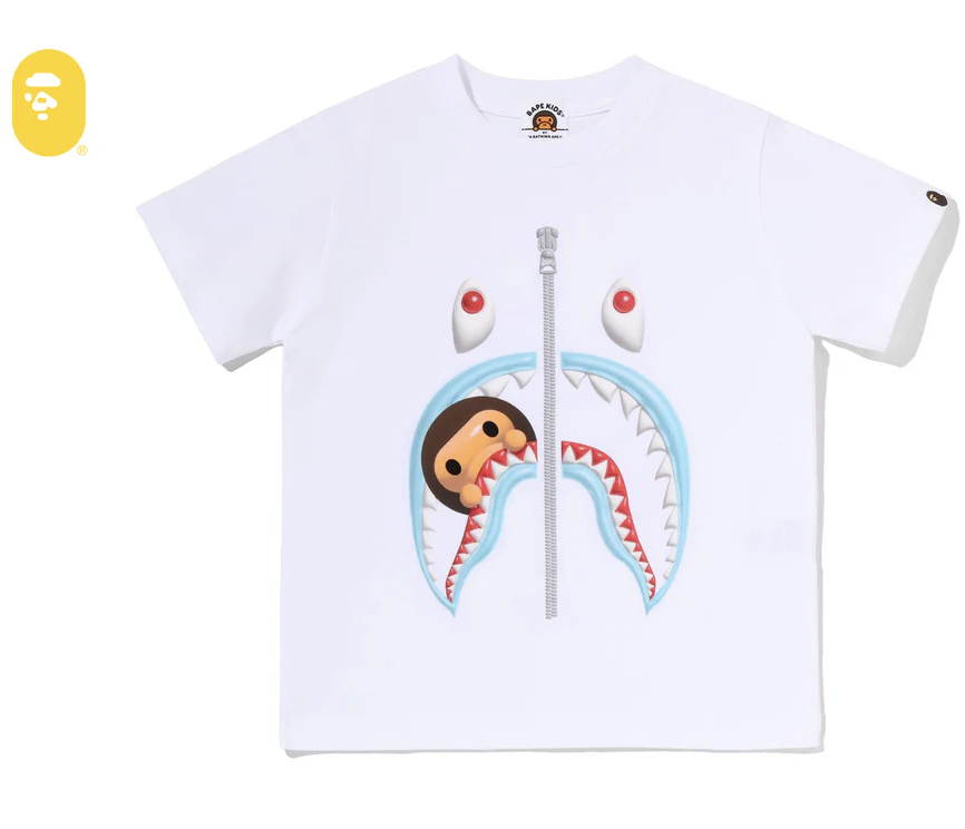【BAPE童裝】0704發售 3D MILO SHARK TEE