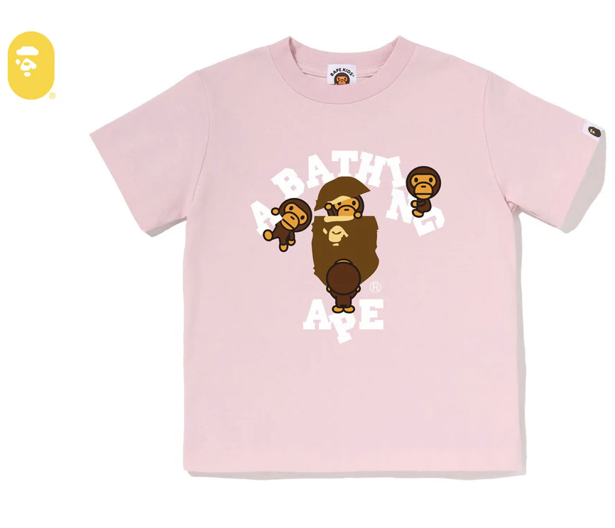 【BAPE童裝】0704發售 COLLEGE MILO TEE
