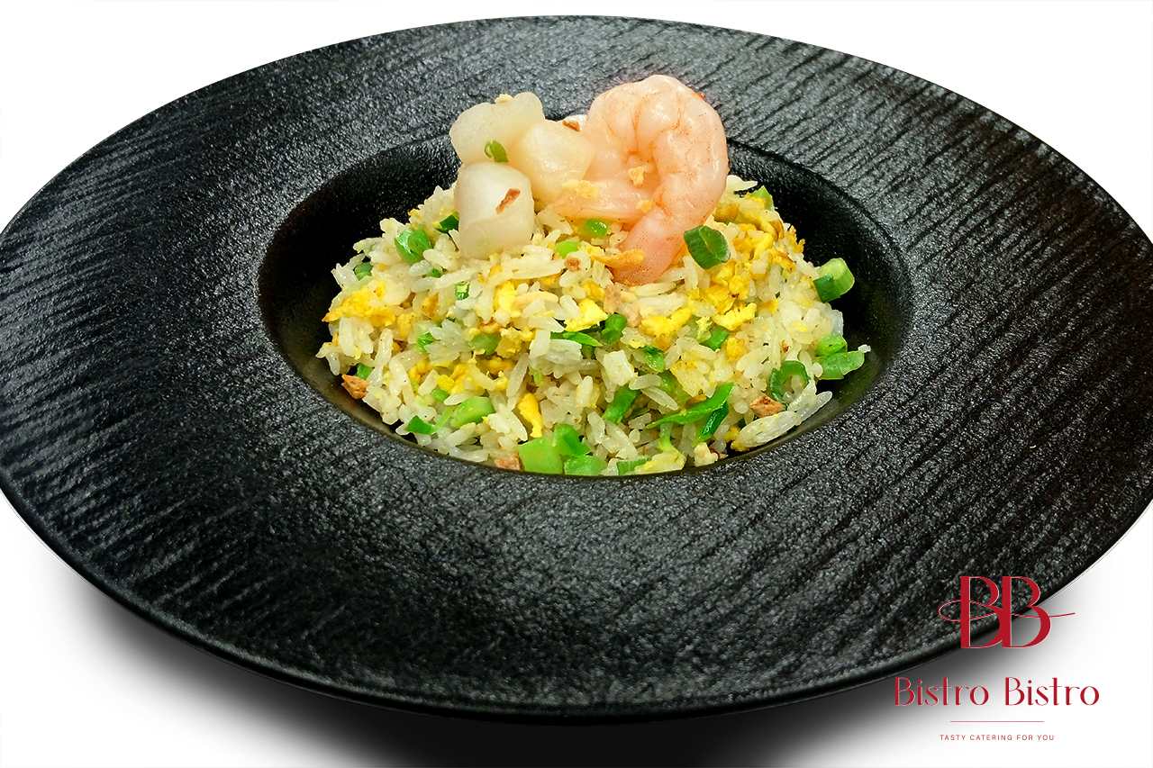 蘆筍鮮蝦帶子炒飯