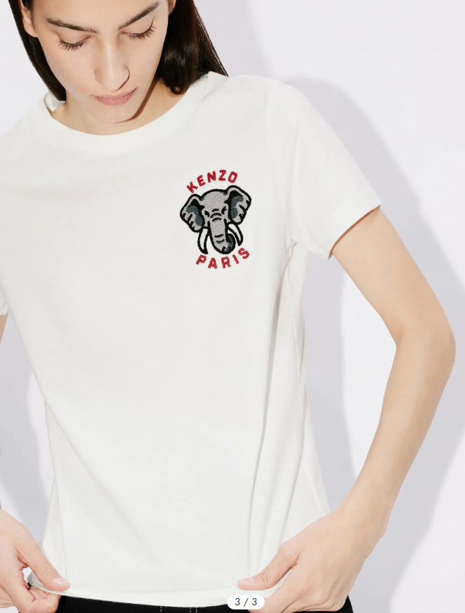 LYS02017 Kenzo 細大象Logo男女款短袖Tee