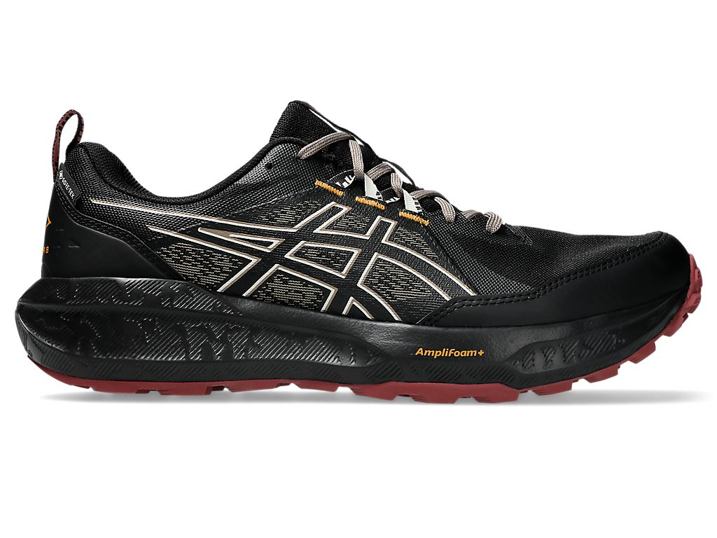 ASICS GEL -男款 SONOMA 8 GTX  防水越野跑鞋 BLACK/BRISKET RED