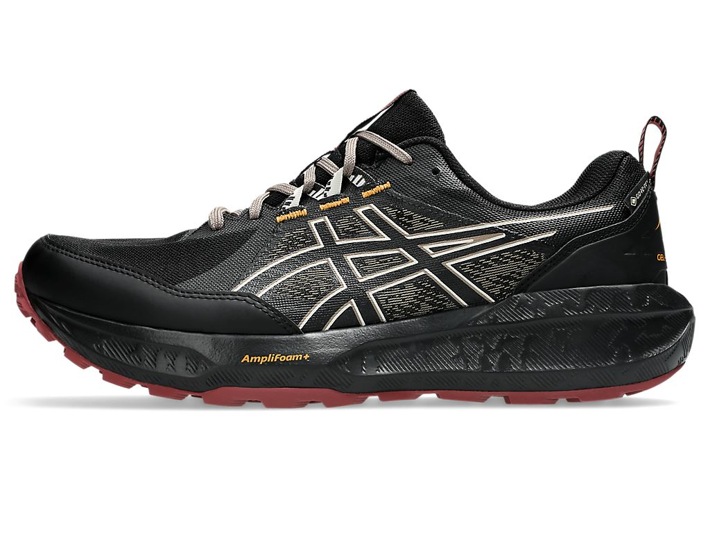 ASICS GEL -男款 SONOMA 8 GTX  防水越野跑鞋 BLACK/BRISKET RED