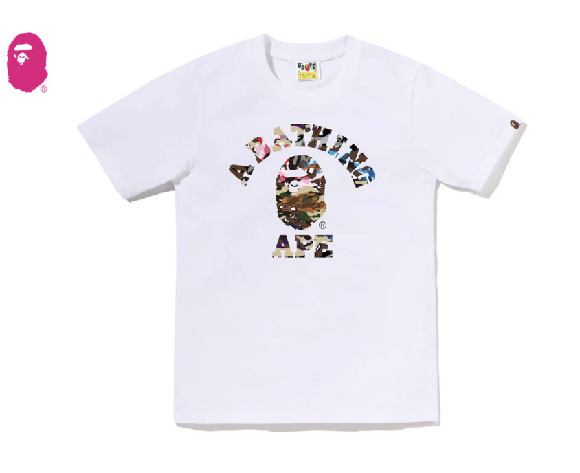 【BAPE女生】0704發售HYBRID CAMO COLLEGE TEE