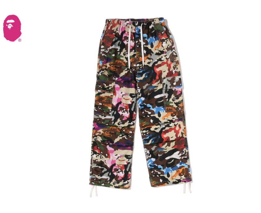 【BAPE女生】0704發售HYBRID CAMO BAPE STA CARGO PARACHUTE PANTS