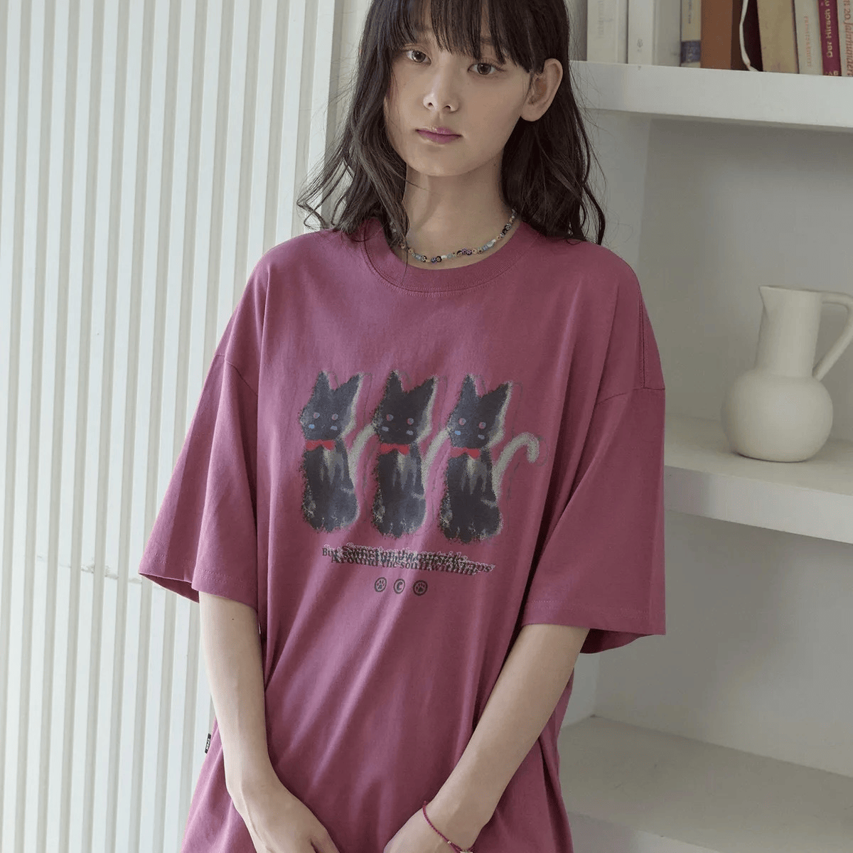 CPGN STUDIO｜Ghosty Cats T-Shirt [4 colors] CP190