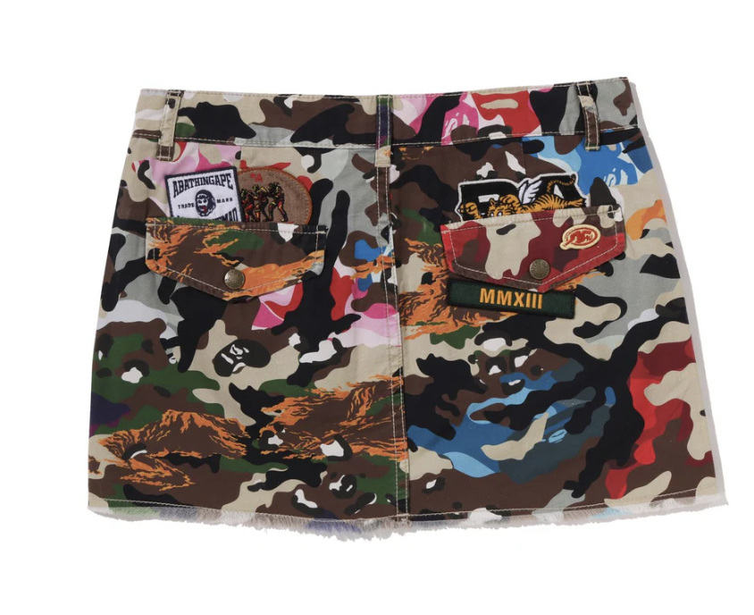 【BAPE女生】0704發售HYBRID CAMO MULTI LOGO SKIRT