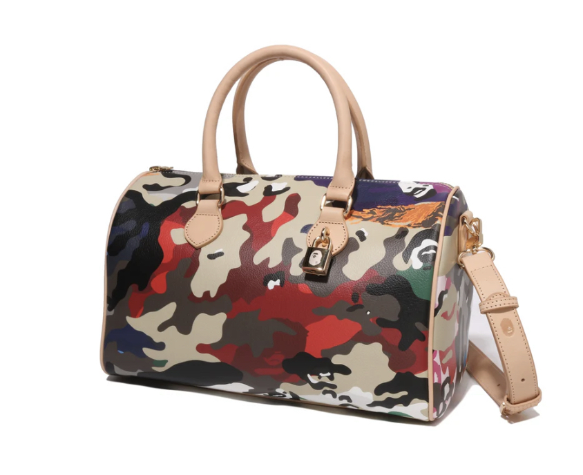 【BAPE女生配件】0704發售HYBRID CAMO MEDIUM BOSTON BAG