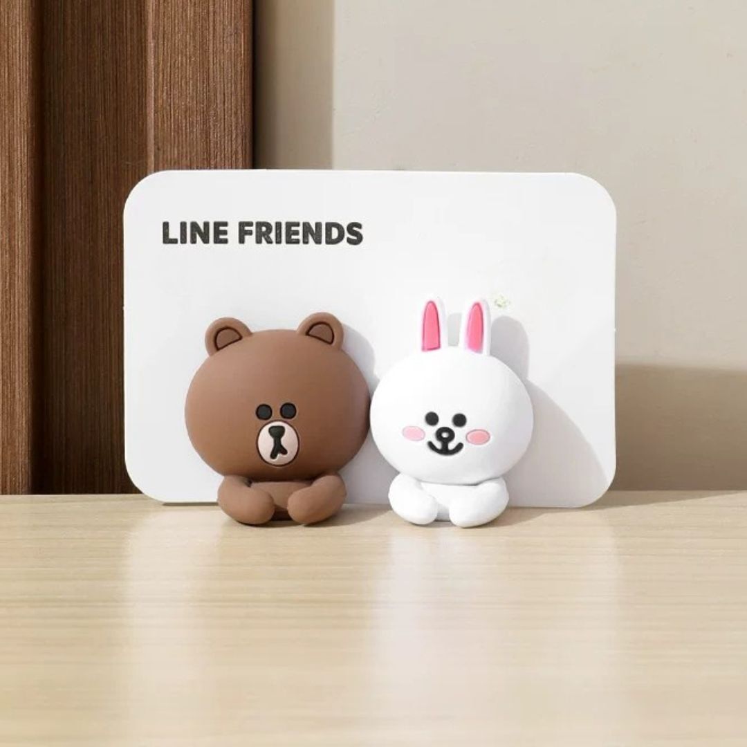 LINE FRIENDS| data cable hoo set(brown + cony)