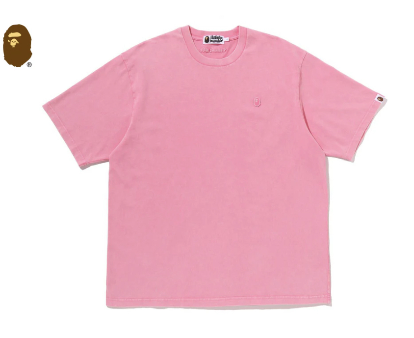 【BAPE男生】0704發售寬版 GARMENT DYED ONE POINT RELAXED FIT TEE
