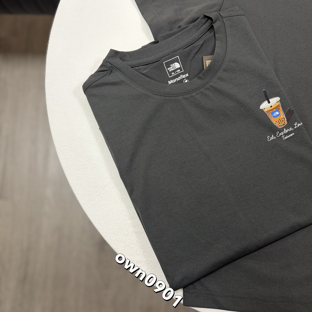 【OWN】The North Face 城市Tee 韓國限定 夏季 短袖 上衣 涼感 快乾 壽司 飯捲 珍奶 不分男女 灰藍 炭灰 白色