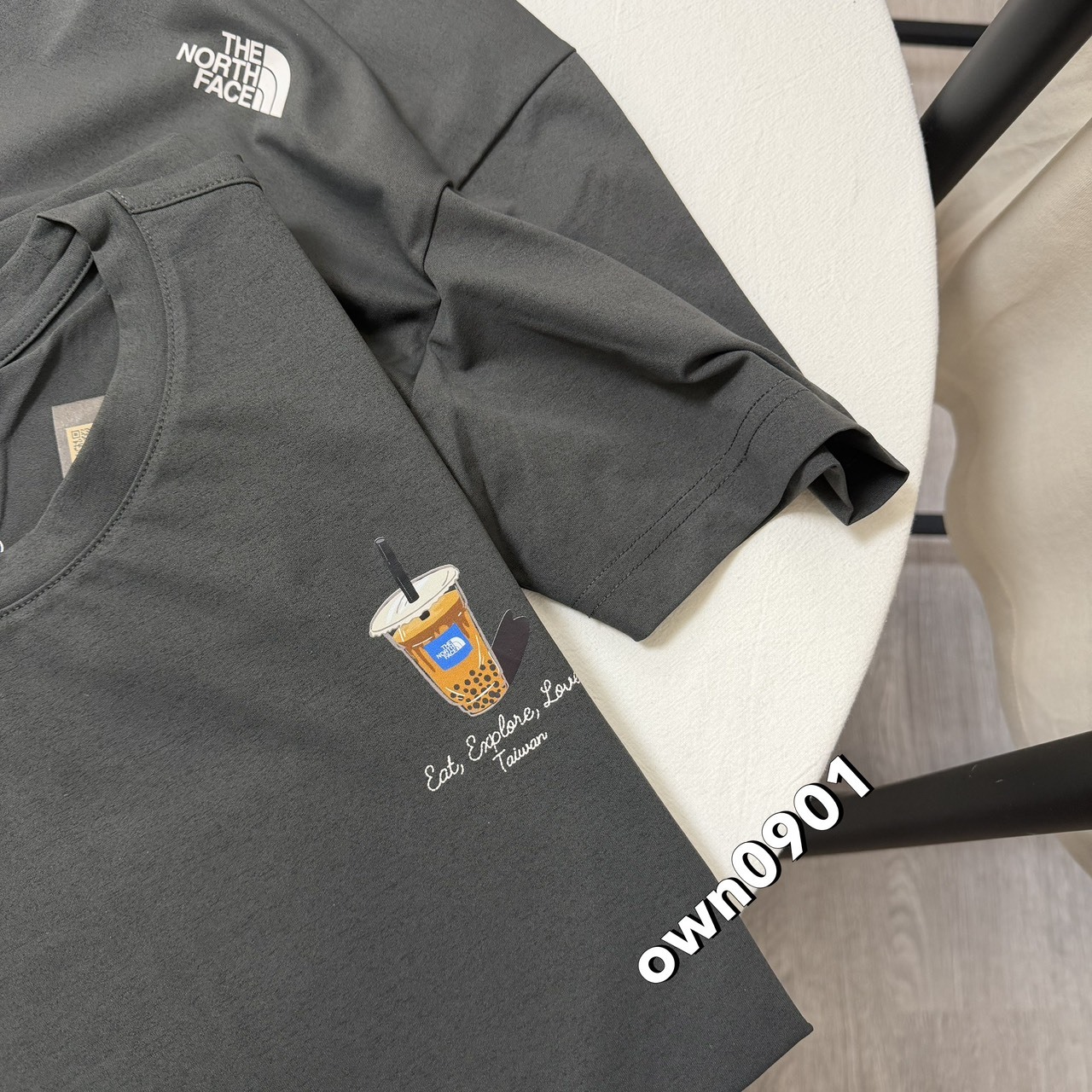 【OWN】The North Face 城市Tee 韓國限定 夏季 短袖 上衣 涼感 快乾 壽司 飯捲 珍奶 不分男女 灰藍 炭灰 白色
