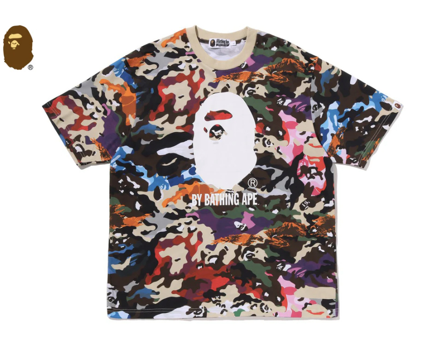 【BAPE男生】0704發售寬版 HYBRID CAMO BY BATHING APE RELAXED FIT TEE