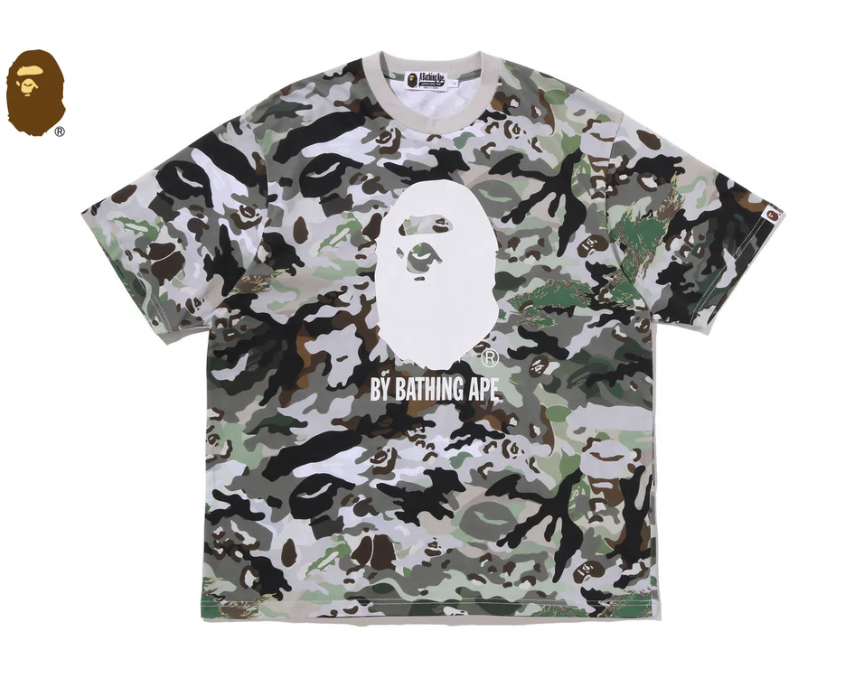 【BAPE男生】0704發售寬版 HYBRID CAMO BY BATHING APE RELAXED FIT TEE