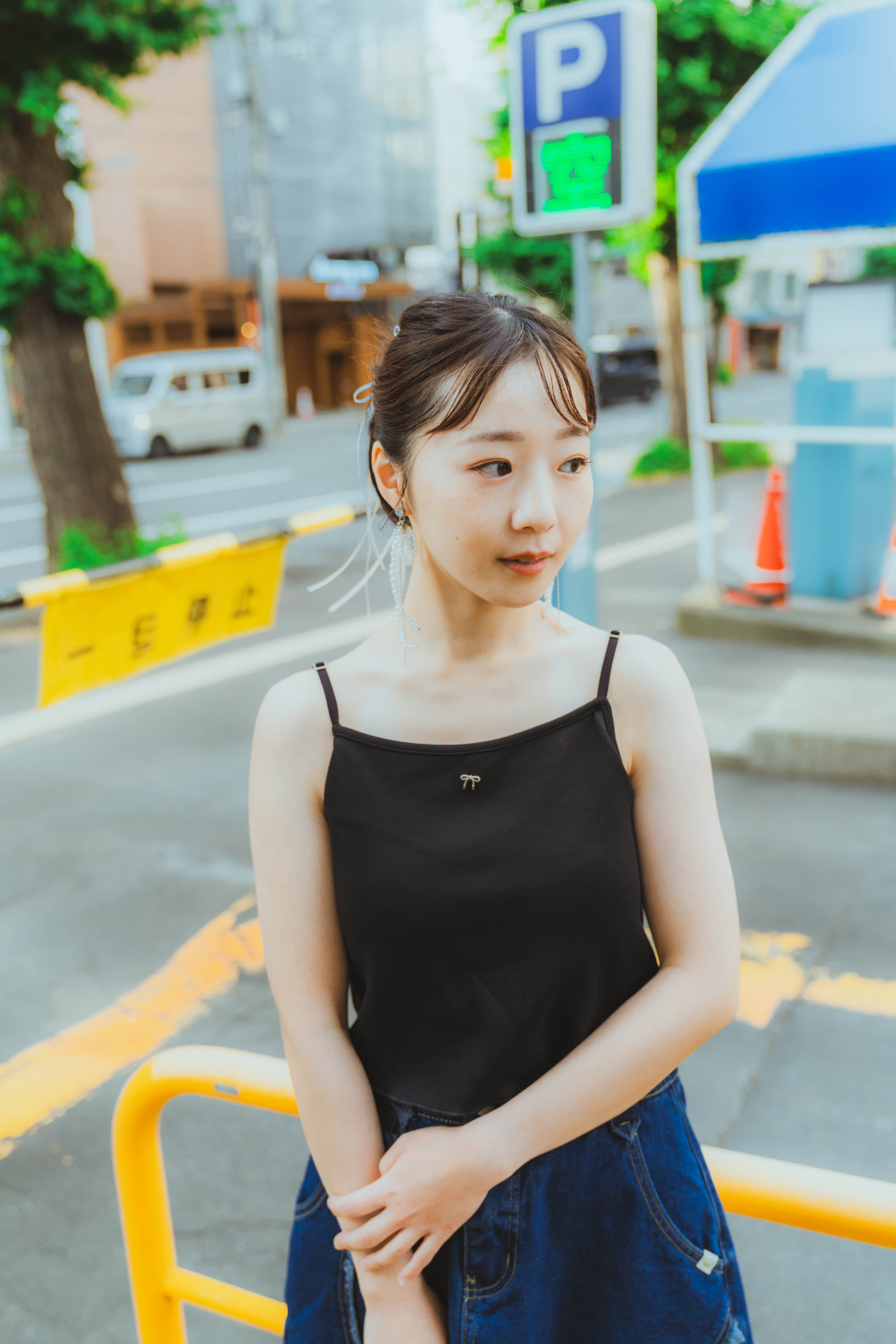 兩色 / 奶油柔感蝴蝶扣小背心【附胸墊】/ Buttery Mini Bow Accent Bra Top