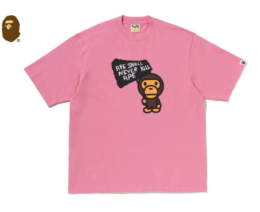 【BAPE男生】0704發售寬版 BABY MILO GRAPHIC RELAXED FIT TEE