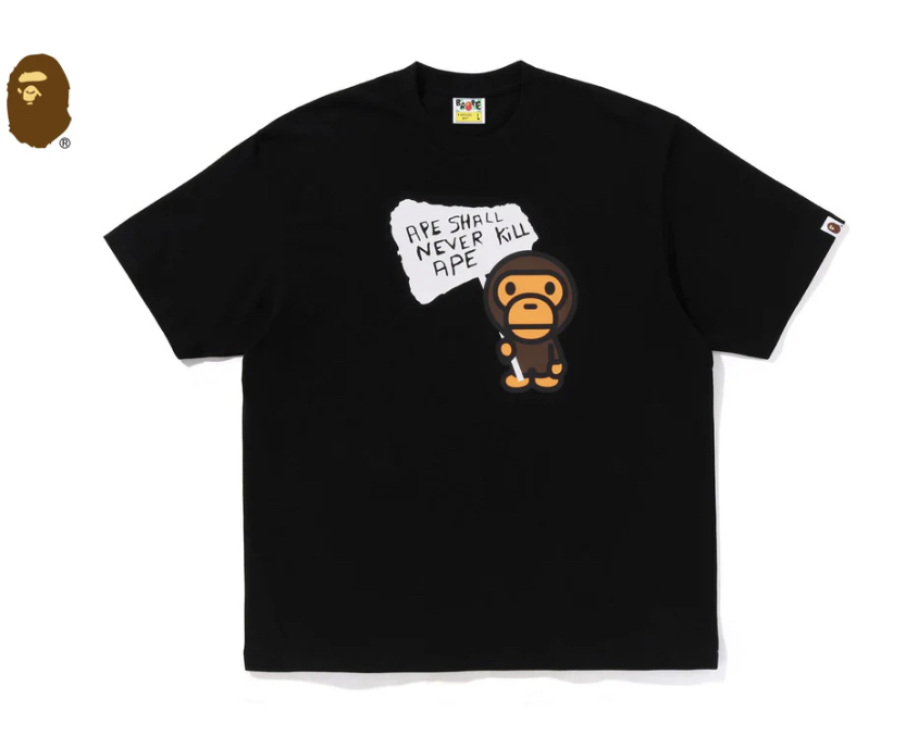 【BAPE男生】0704發售寬版 BABY MILO GRAPHIC RELAXED FIT TEE
