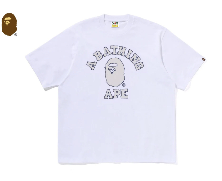 【BAPE男生】0704發售寬版 HAND DRAWN OUTLINE COLLEGE RELAXED FIT TEE