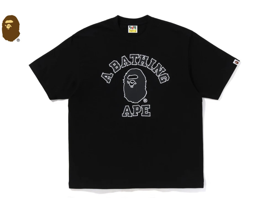【BAPE男生】0704發售寬版 HAND DRAWN OUTLINE COLLEGE RELAXED FIT TEE