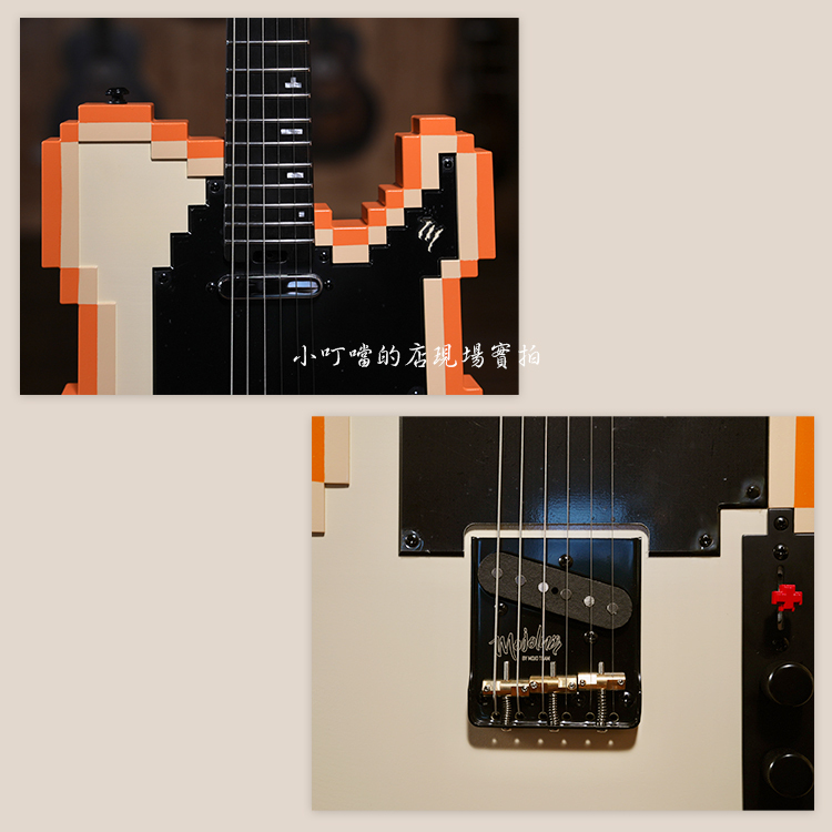 Mojolnir 8 bit 像素吉他 橘色 附袋 8-BIT-STAGE-T-OR