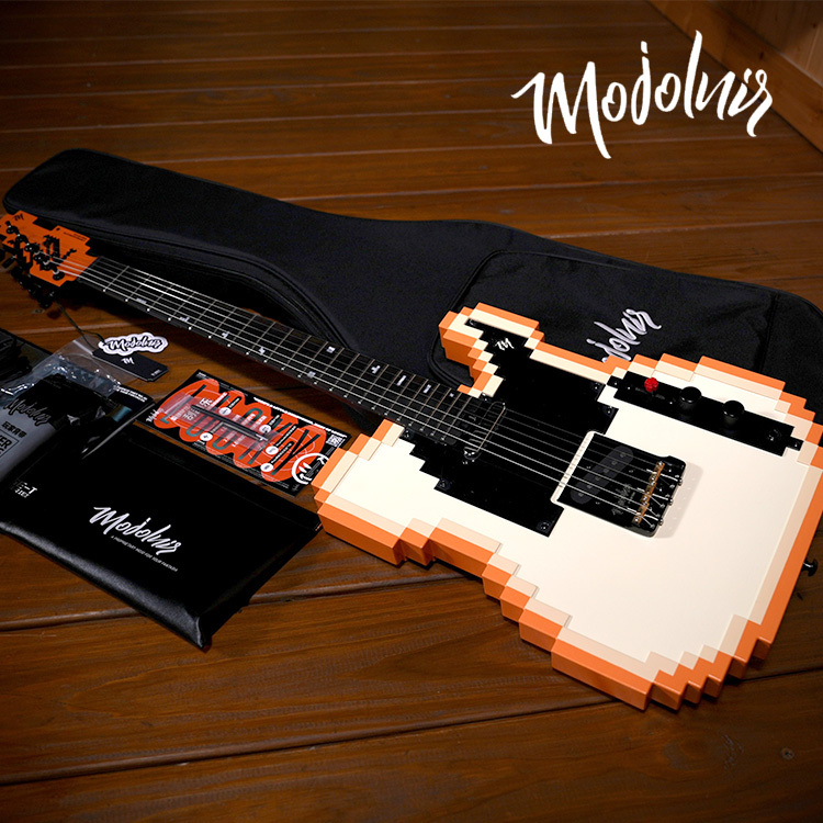 Mojolnir 8 bit 像素吉他 橘色 附袋 8-BIT-STAGE-T-OR
