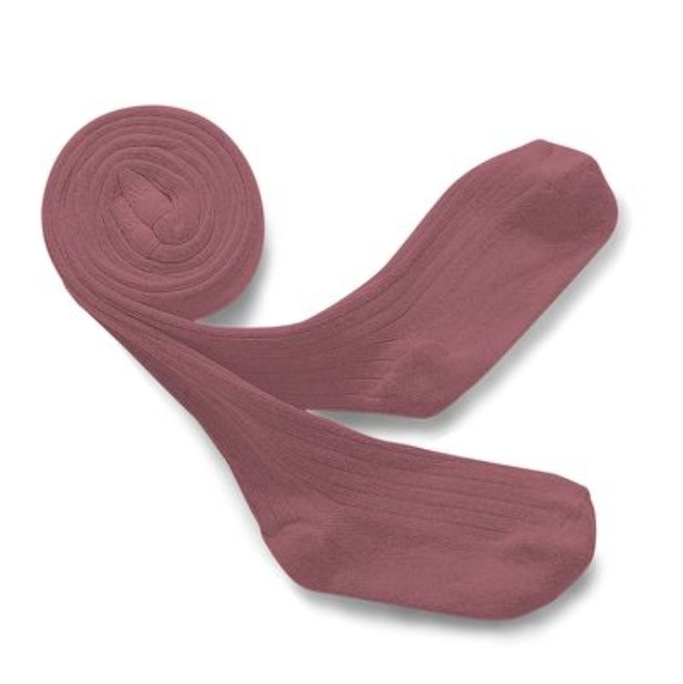 (預購) COLLEGIEN 羅紋褲襪 Louise - 436 Raisin Rose 葡萄玫瑰