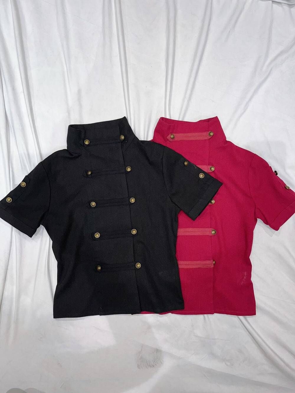 【9090 girl】0704發售新品 Rayon Linen Napoleon S/S Shirt