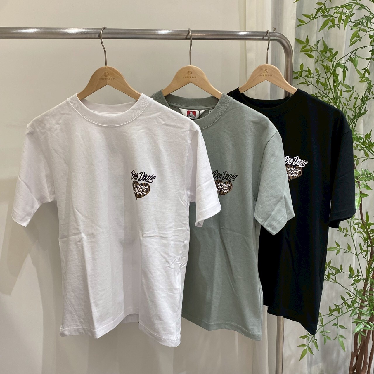 Ben davis 豹紋愛心字短Tee C-26580038