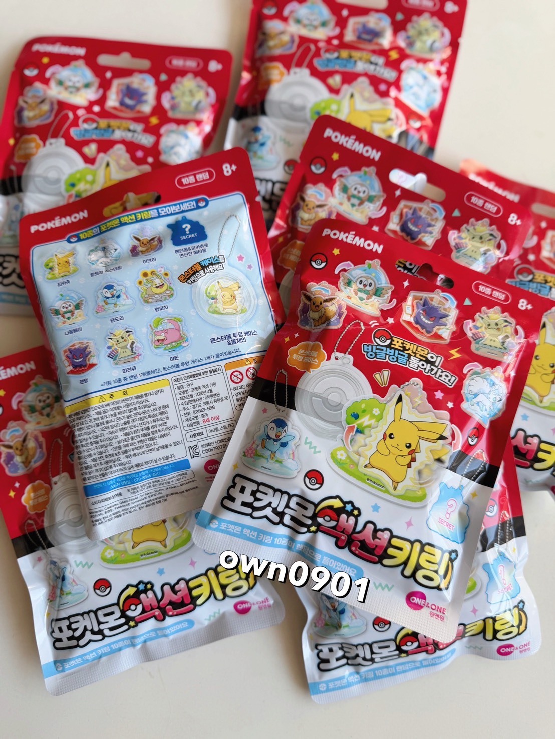【OWN】Pokémon 寶可夢 韓國限定 最新 吊飾 360度 旋轉 壓克力 盲盒 10款