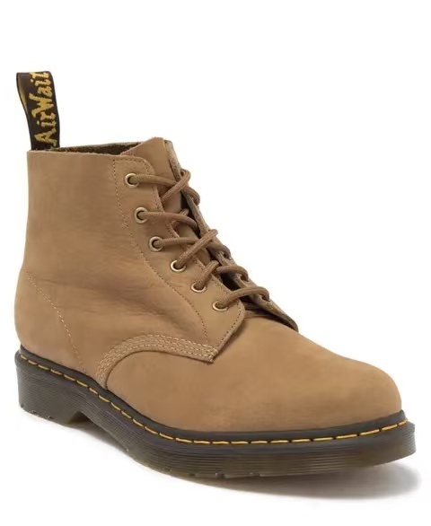 【預購】Dr. Martens H070356 男女同款 101 6孔馬丁短靴 (啡色)