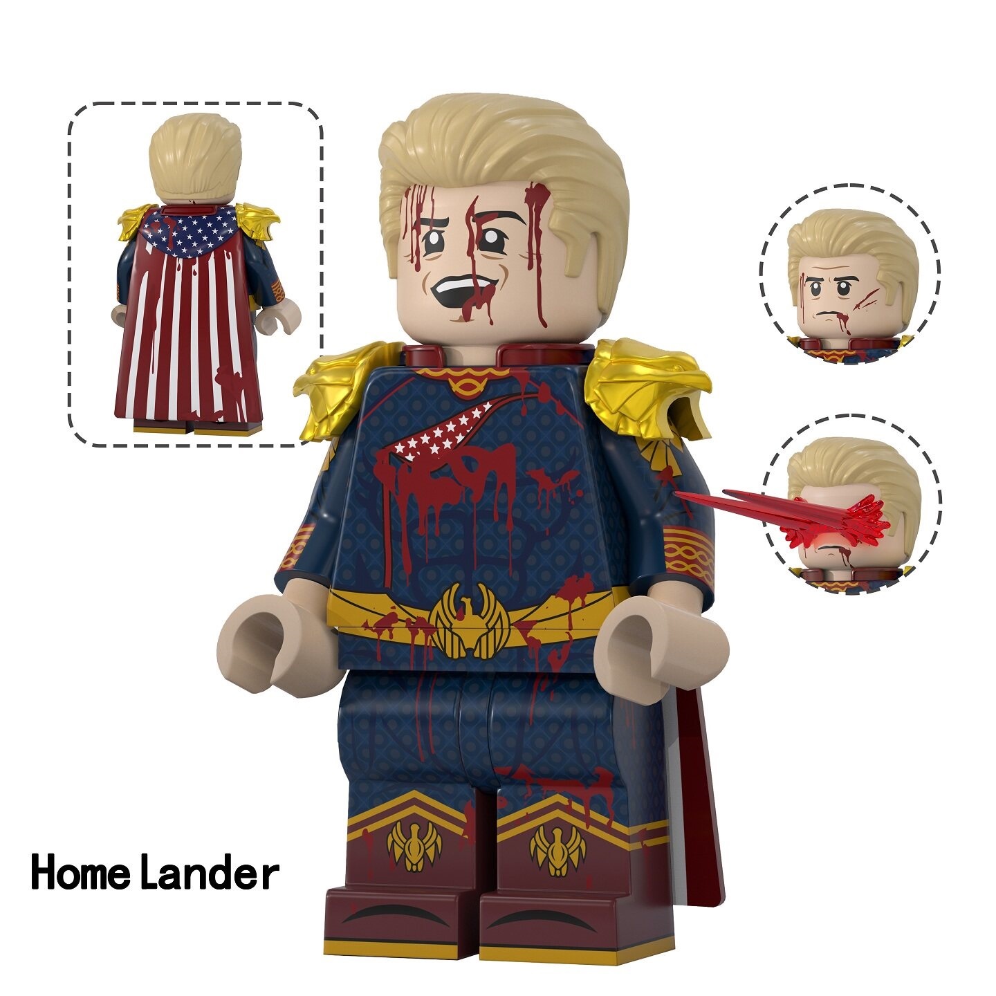 The Boys Home Lander Custom Minifigures Fit Lego TV6224 TV1199