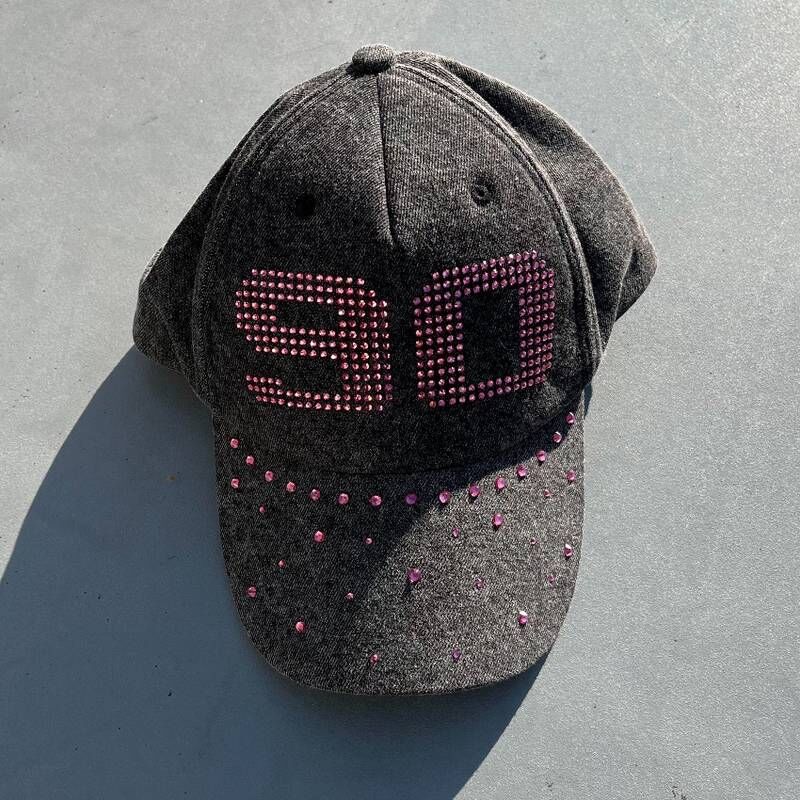 【9090 girl】0704發售新品 Numbering Studs Cap