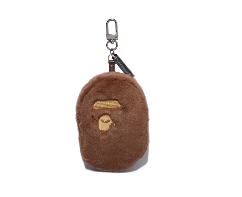 【BAPE配件】0704發售APE HEAD FAUX FUR KEYCHAIN