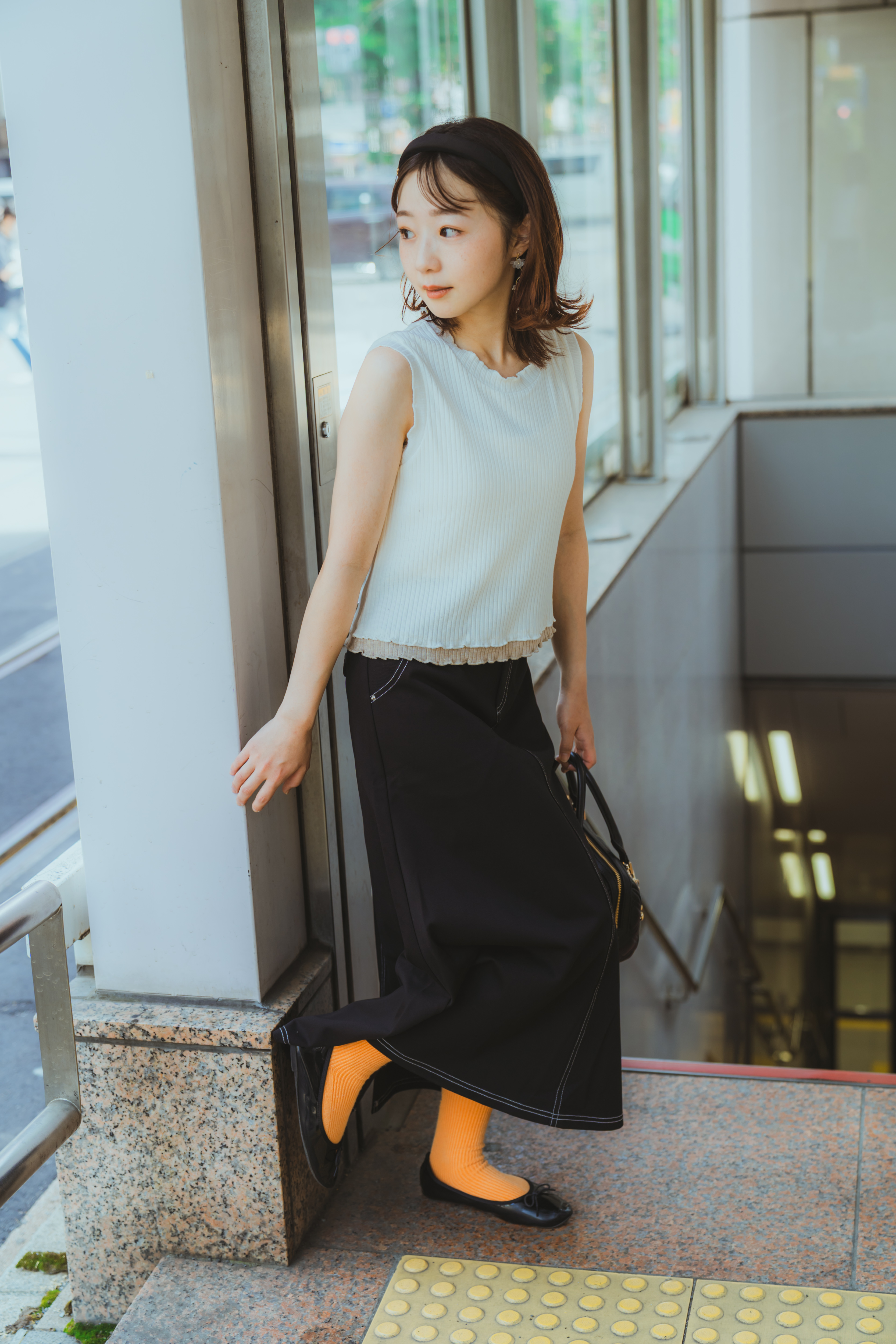 【新色加入🩶】七色 / 柔軟坑紋雙層拼色滾邊背心 / Extra Soft Layered Contrast Trim Tank Top