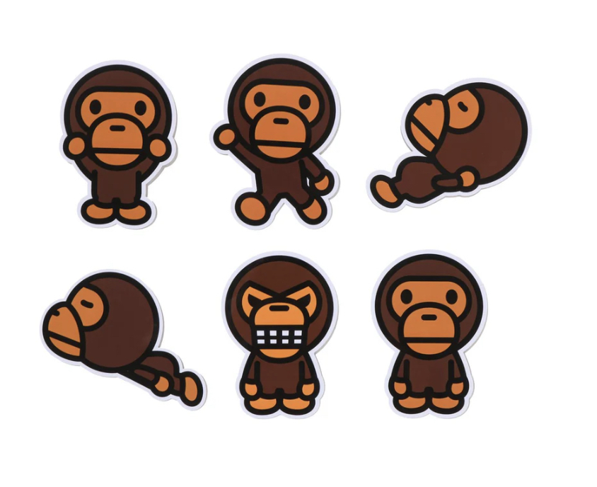【BAPE配件】0704發售多款  STICKER SET