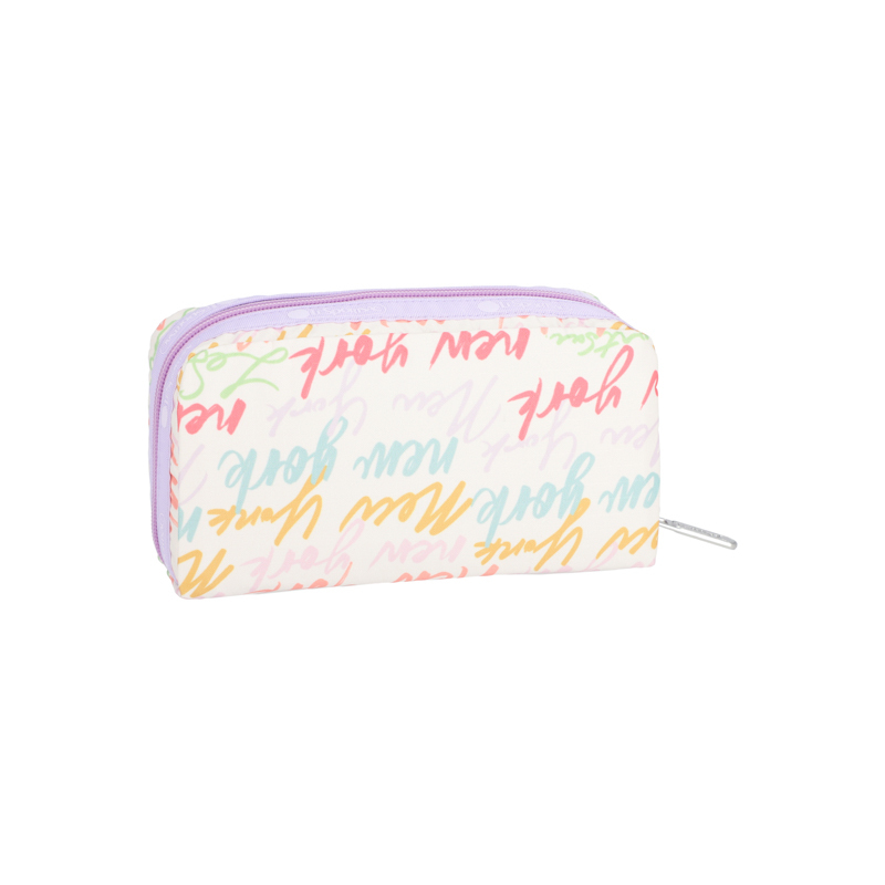 長形化妝袋 (NYC SCRIPT CREAM)