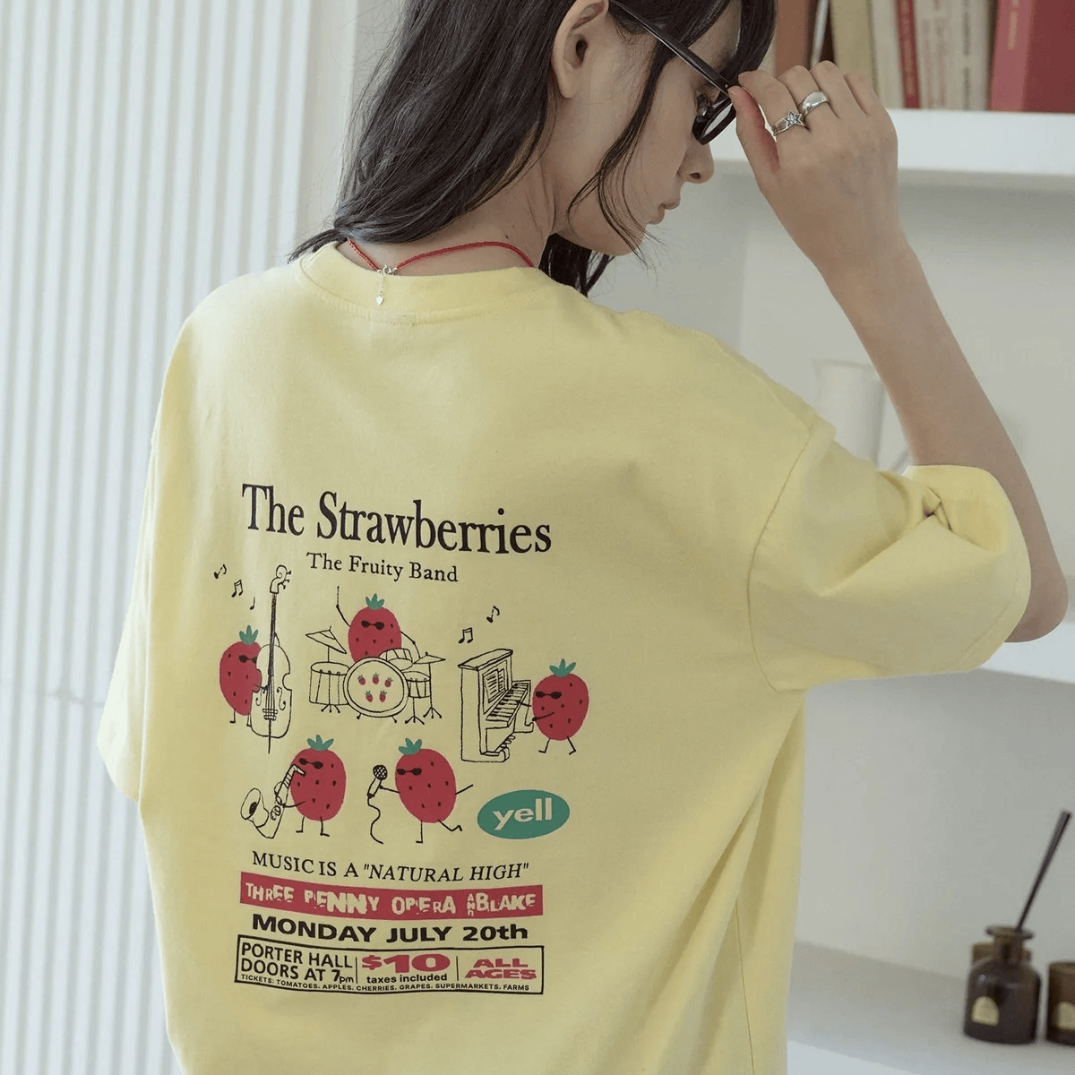 CPGN STUDIO｜Strawberry Band T-Shirt [3 colors] CP205