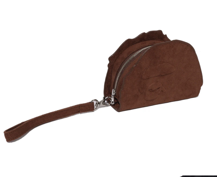 【BAPE配件】0704發售APE HEAD SUEDE EMBOSSED POUCH
