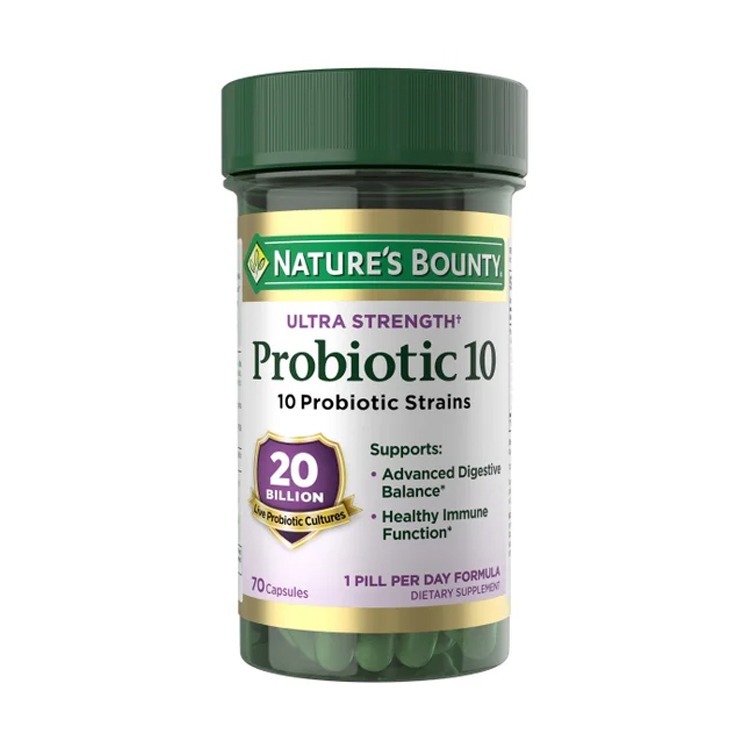美國Nature's Bounty Probiotic 益生菌200億+10種菌株,70粒膠囊