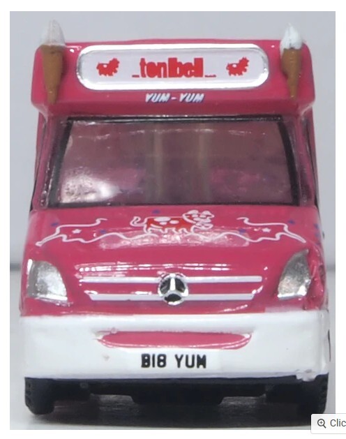 Oxford NWM009 1:148 惠特比 Mondial 冰淇淋車 Tonibell 塗裝