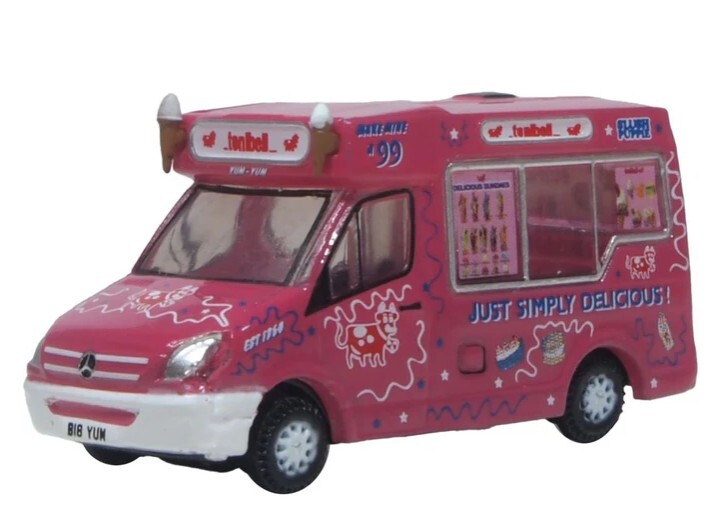 Oxford NWM009 1:148 惠特比 Mondial 冰淇淋車 Tonibell 塗裝