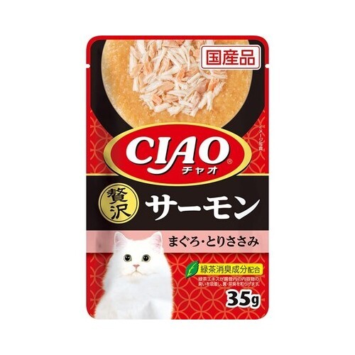 CIAO 軟包 奢華三文魚 吞拿魚 雞肉 IC-313【原盒16包】