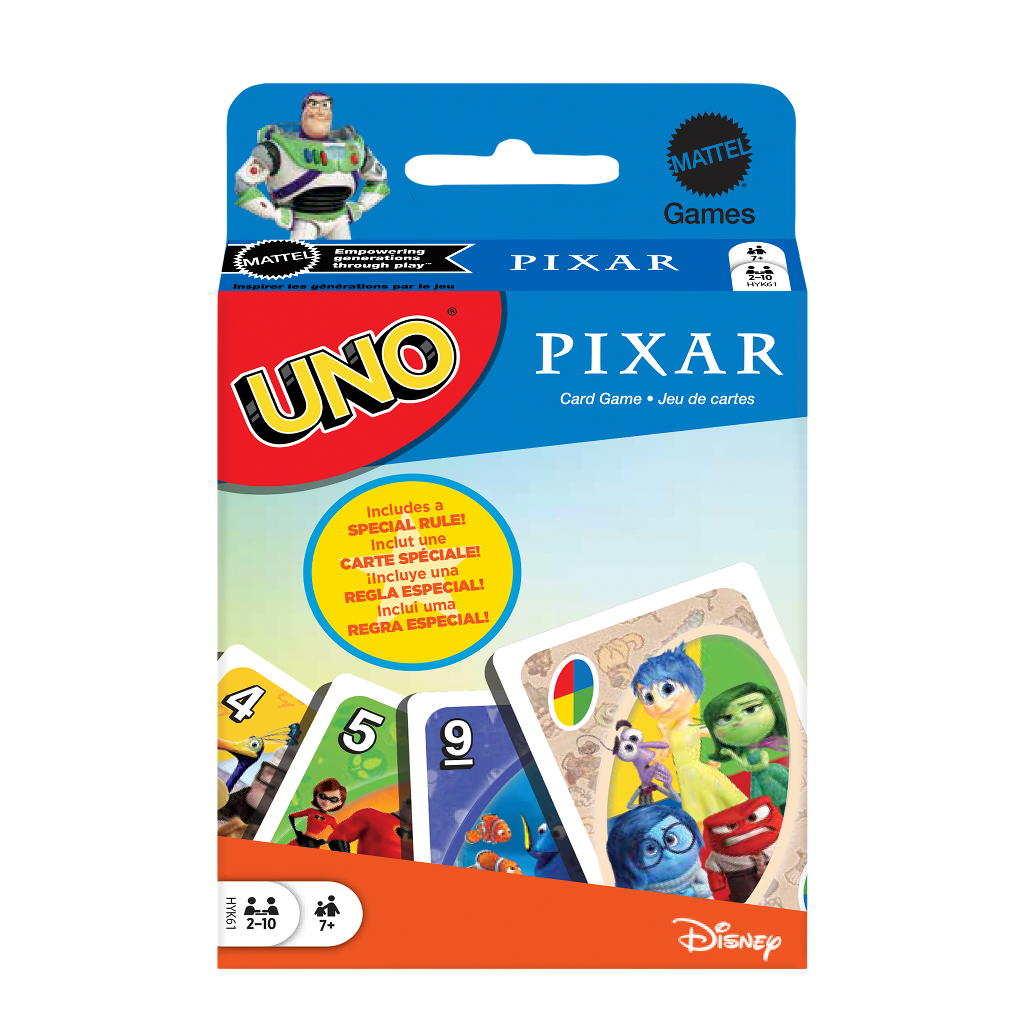 UNO PIXAR UNO卡牌遊戲:皮克斯動畫