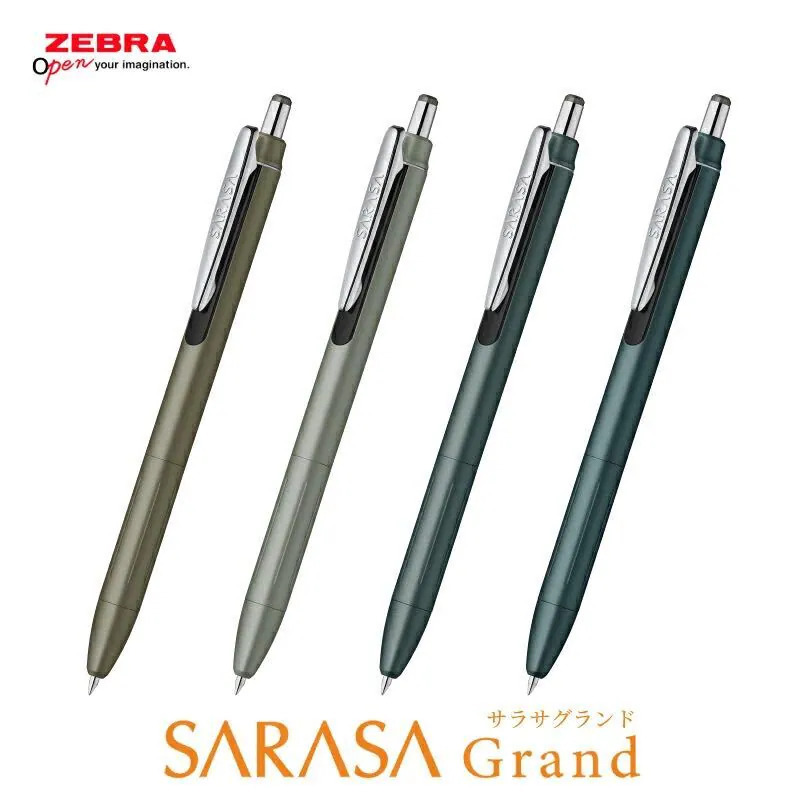 2026新色 沈穩色系 SARASA GRAND 復古色金屬桿鋼珠筆 0.5mm 黑色｜ZEBRA 日本