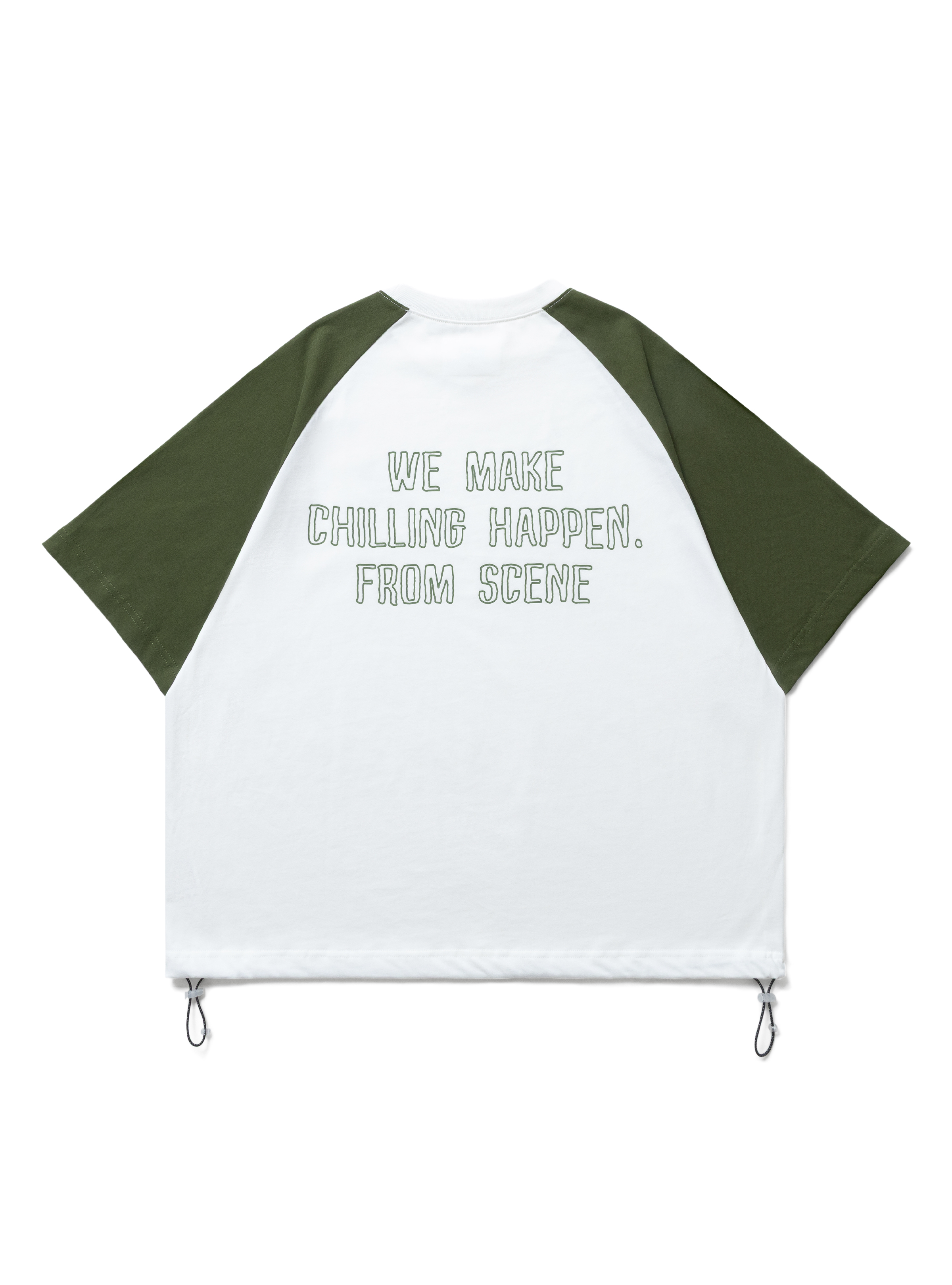 SC BALLOON TEE // WHT_GRN