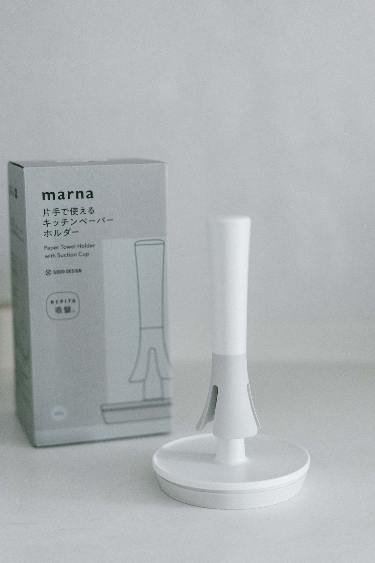 MARNA 單手撕取防滑廚房紙巾架（大／小）