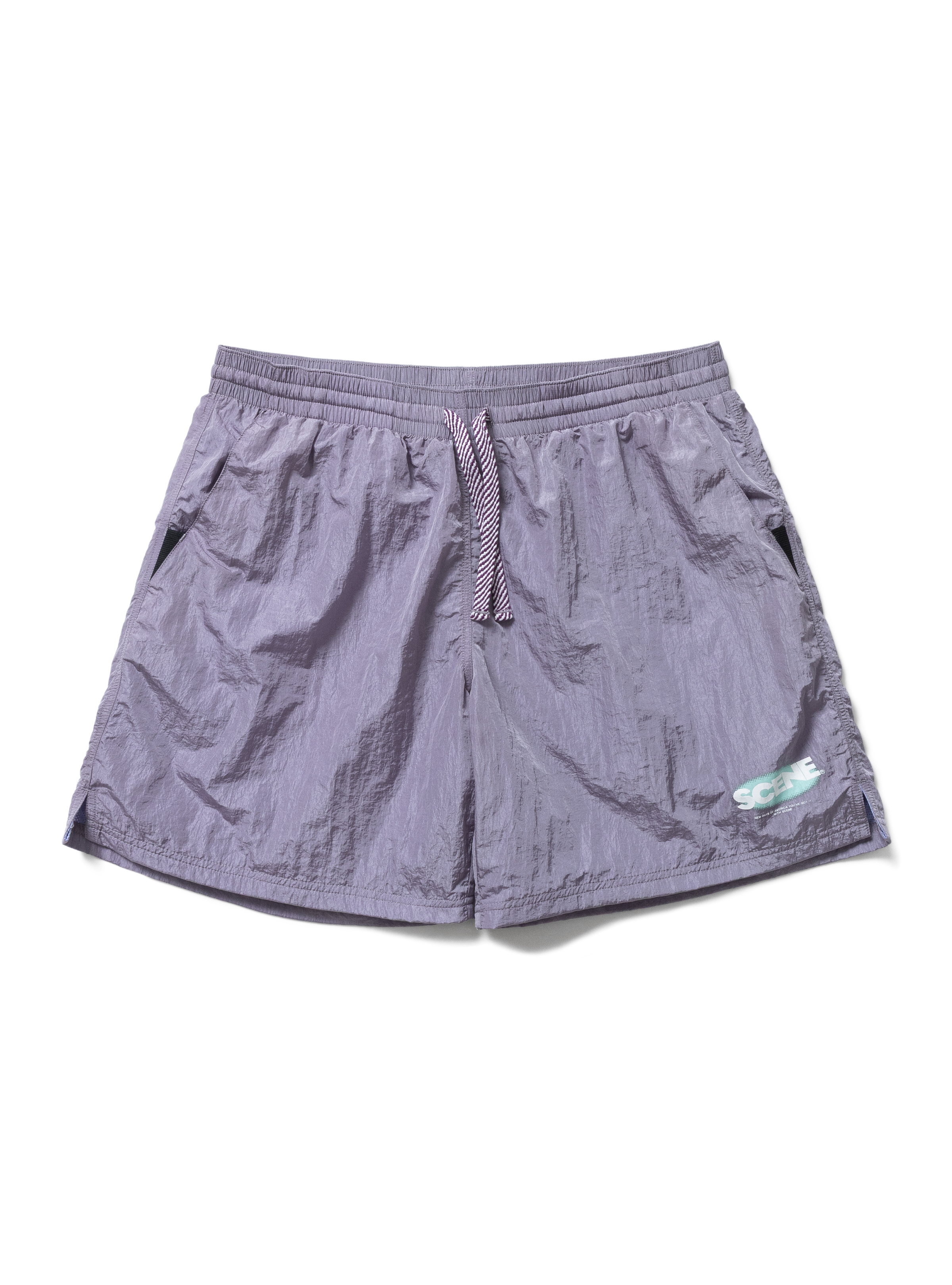 SC METAL NYLON TRACK SHORTS // PUR